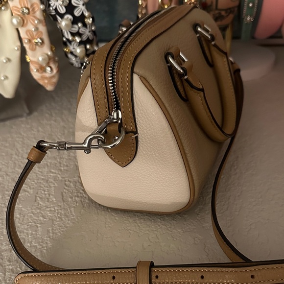 Coach Beige Leather Satchel - Picture 12 of 16
